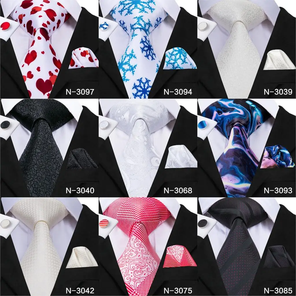 Hi-Tie Шелковый мужской галстук набор Hanky запонки набор галстуков для мужчин роскошный Пейсли золотой красный зеленый роскошный галстук для свадебной вечеринки