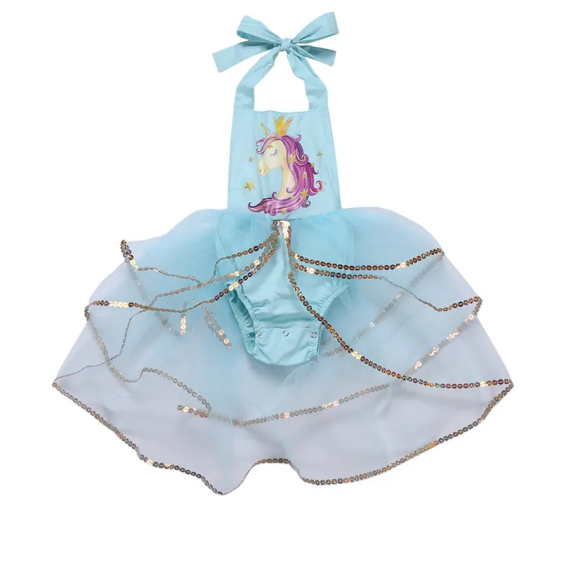 Коллекция 2018 года платье с единорогом для маленьких девочек новые модные платья