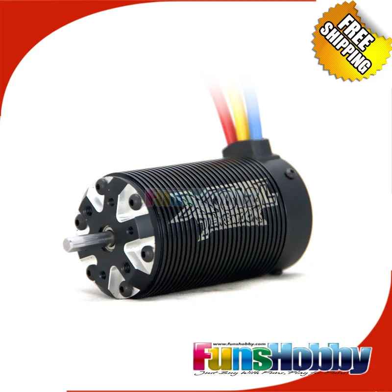 Бесщеточный двигатель Tenshock 6 Pole 1:8 датчик тругги X812L для 1/8 радиоуправляемых