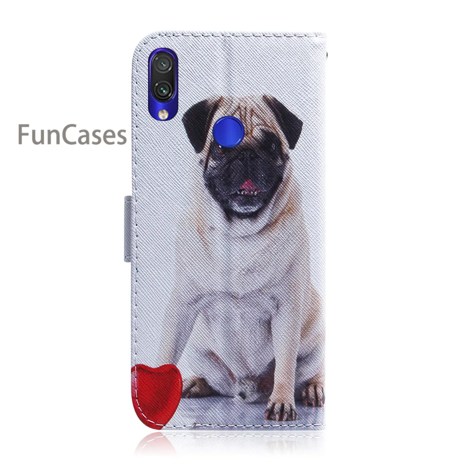 Чехол книжка из искусственной кожи с изображением Льва для funda Redmi Note 7 чехлы на