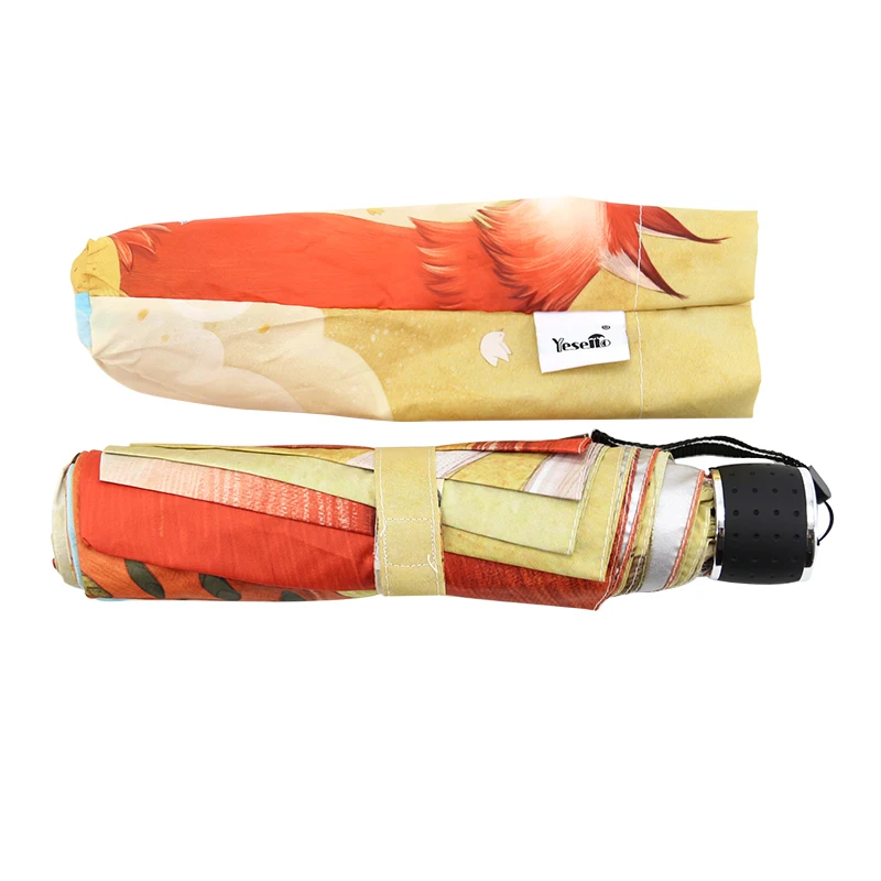 Маленький зонтик танцевальные Зонты милый Лисичка Девушка Мультфильм