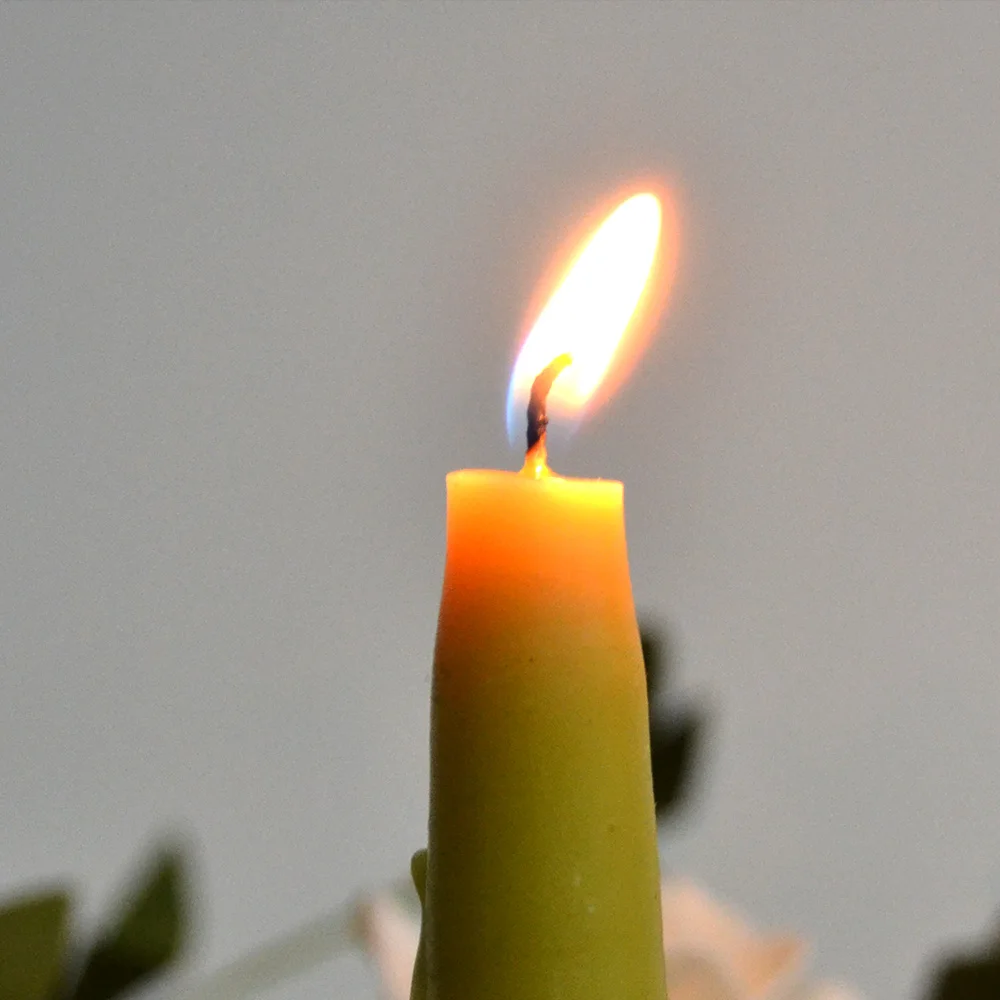 12 шт. 100% чистый натуральный пчелиный воск свечи конус (10 &quot) мед аромат DIY ручной