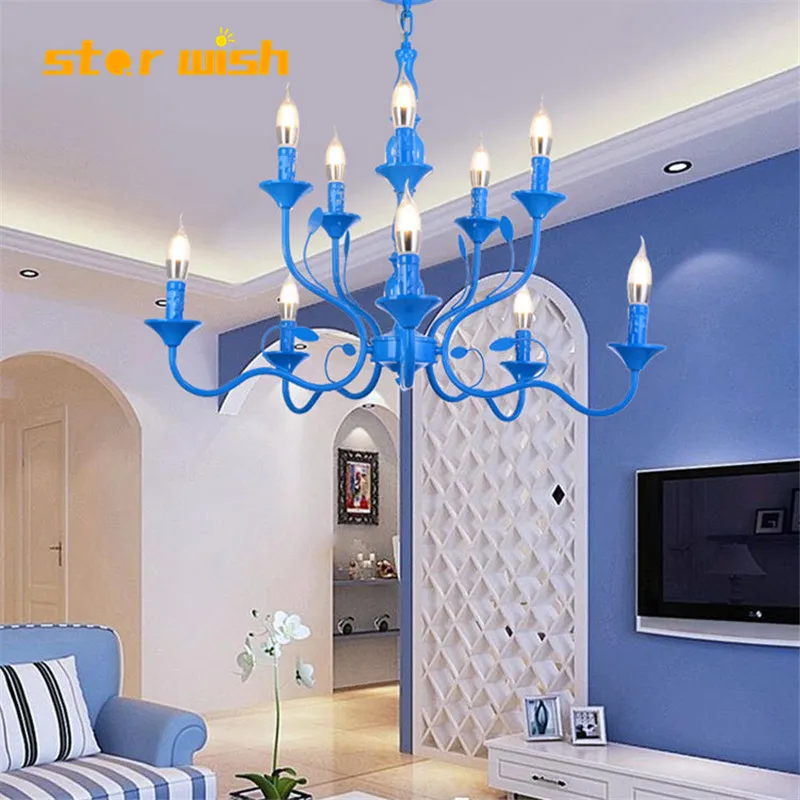 Звездное пожелание постмодерн креативный синий подвесной светильник