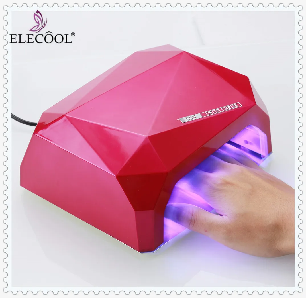 Elegant 1 комплект 36W 12V светодиодный CCFL лак для ногтей УФ лампа сушки гель лака