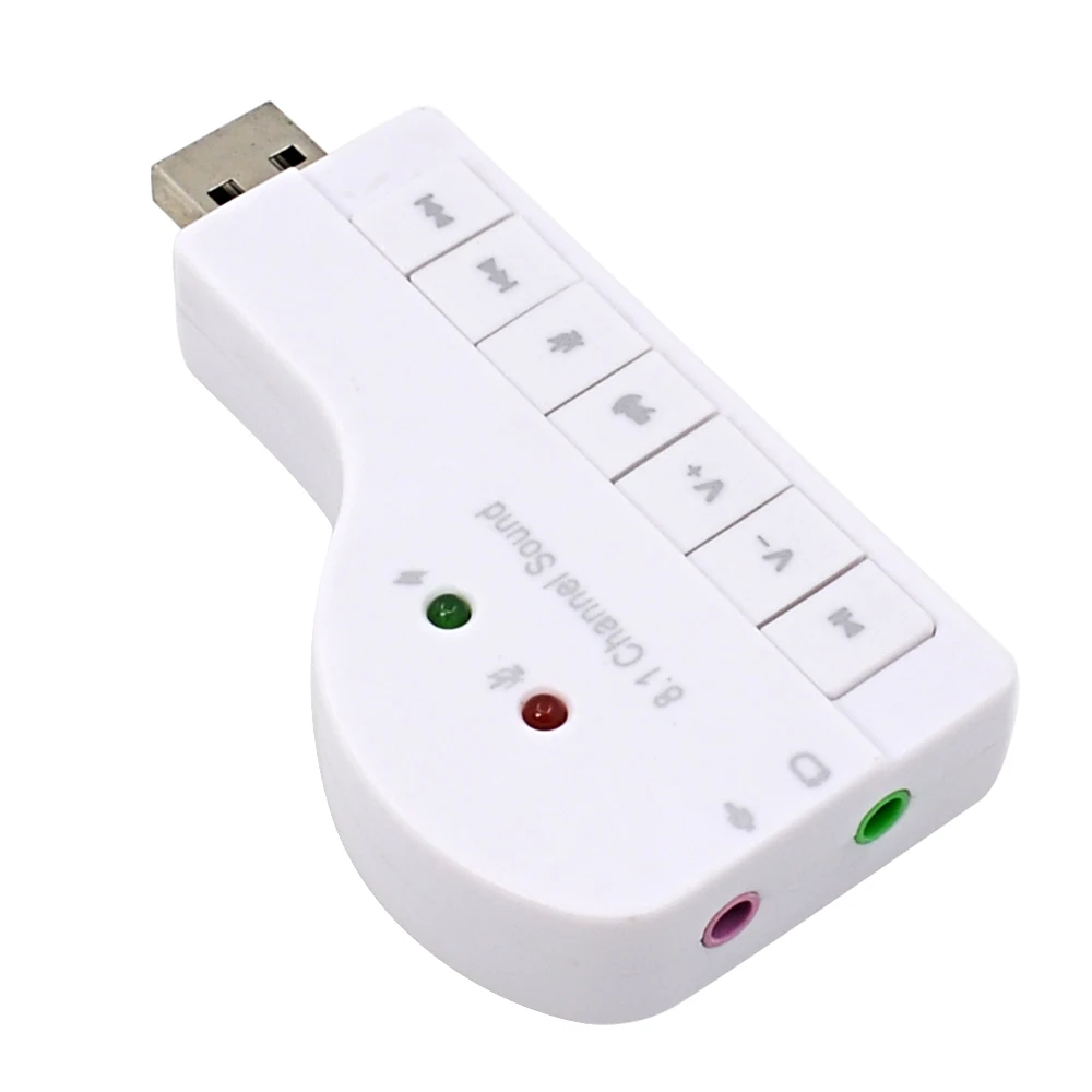 2017 новое поступление внешняя звуковая карта USB 2 0 с микрофоном для наушников 8 1