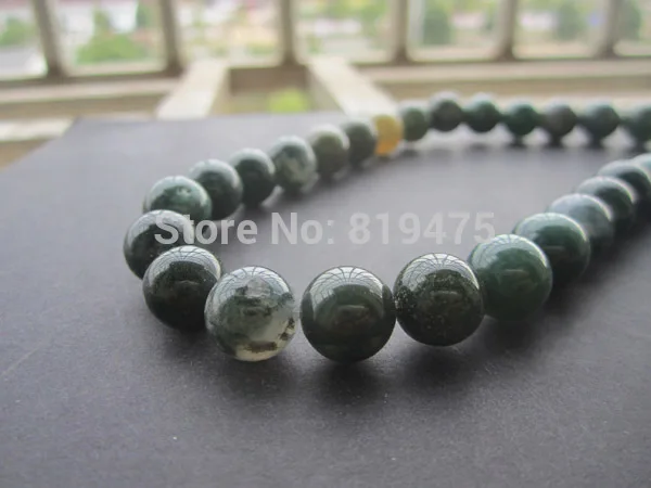 Камень Натуральный моховый 15 5 дюйма 4/6/8/10 мм|round beads|beads for jewelry makingbeads |