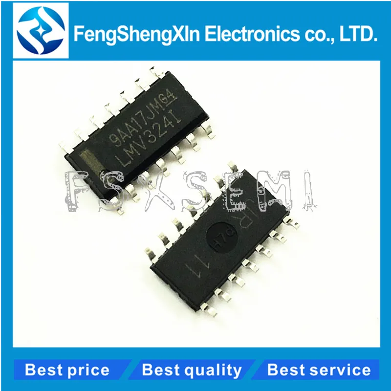 

100pcs/lot LMV324 LMV324I LMV324IDR SOP-14 LOW-VOLTAGE RAIL-TO-RAIL OUTPUT OPERATIONAL AMPLIFIERS