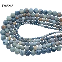 natural stone picasso round loose beads for jewelry making charm diy bracelet necklace material 4681012 mm strand 15