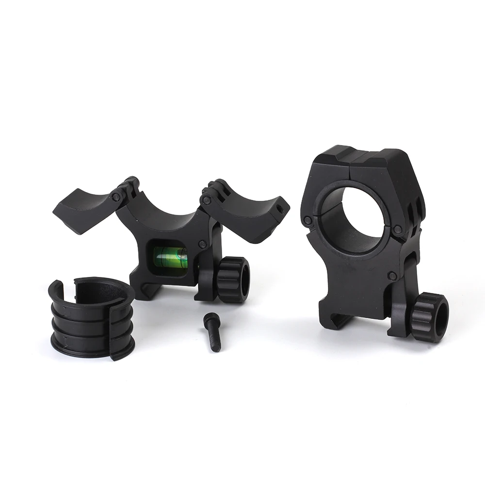 

Ohhunt Tactical 2pcs 1 inch 30mm Weaver Picatinny Scope Rings Mount with Bubble Level Hunting Rifle Mounts