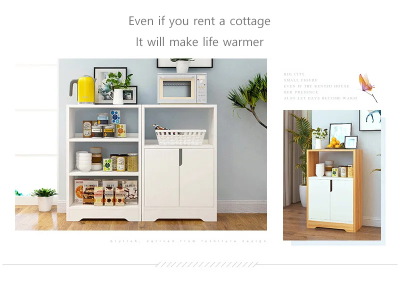 Sideboards Wooden Dining room cabinet Kitchenware organizer Storage Cabinets fashion kitchen Shelf home Furniture