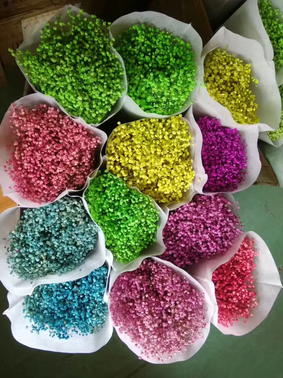 

New Arrival 1 Bundle Dried Gypsophila Flowers For Wedding Party Holiday Festival Home Hotel Shop Decoration