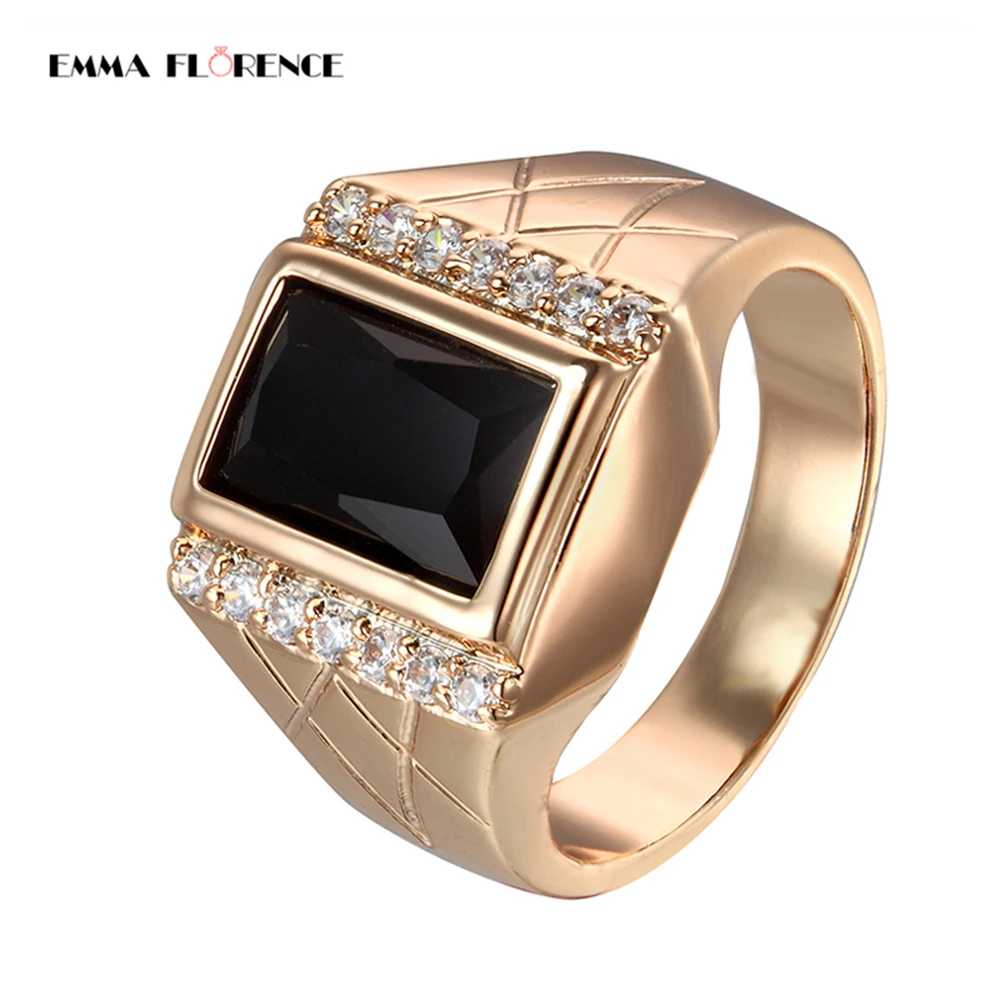 Печатка мужская с чёрным камнем позолоченным покрытием.|men wedding ring|wedding ringsring for |