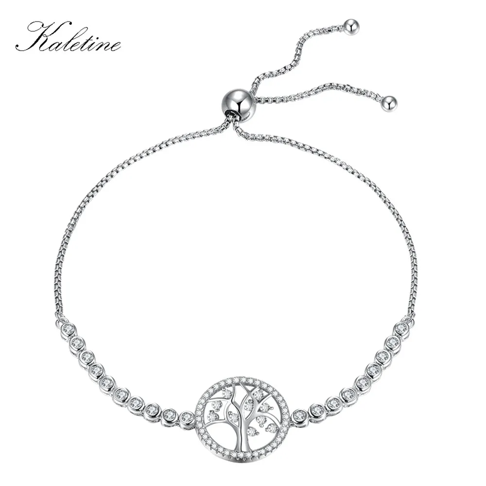 Реальные 925 пробы Серебряные ювелирные изделия CZ Кристалл Браслет-Цепочка Регулируемая Шарм стерлингового серебра-подарок для Обувь для девочек женские