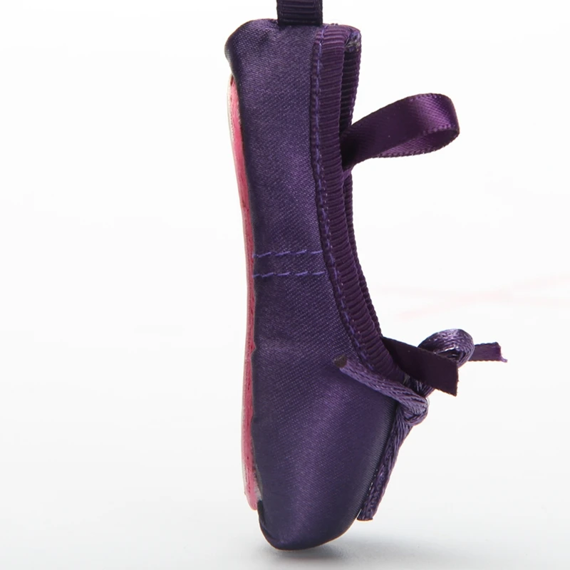 dark purple Кошелек для девочек, балетный брелок, цепочка для ключей в подарок, для детей, профессиональный женский сувенир, балерина, сатиновый балетный Пуант, обувная монета, purseDT009B - Цвет: dark purple