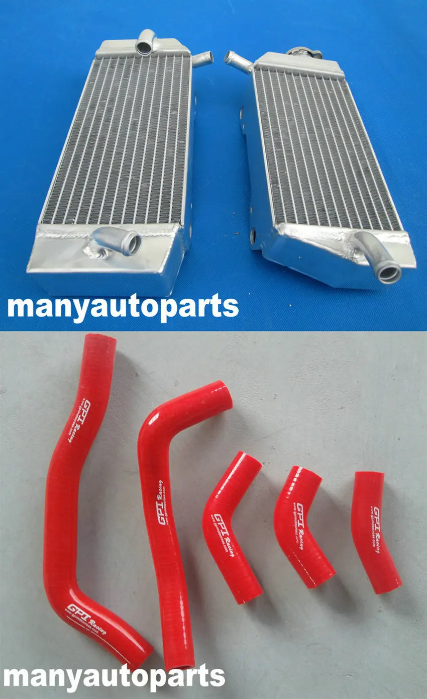 Для Honda CRF450R CRF450 2005 2006 2007 2008 08 07 06 радиатор и Белый Шланг | Автомобили мотоциклы