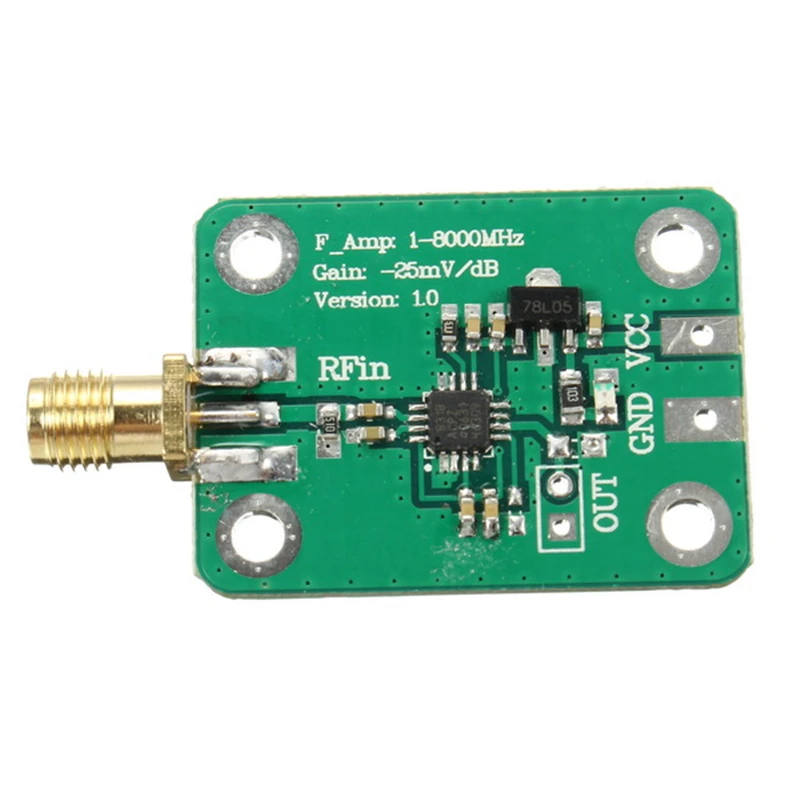 DANIU DC 7 15 в 1 8000 МГц AD8318 логарифмический детектор rf 70dB RSSI измерительный модуль