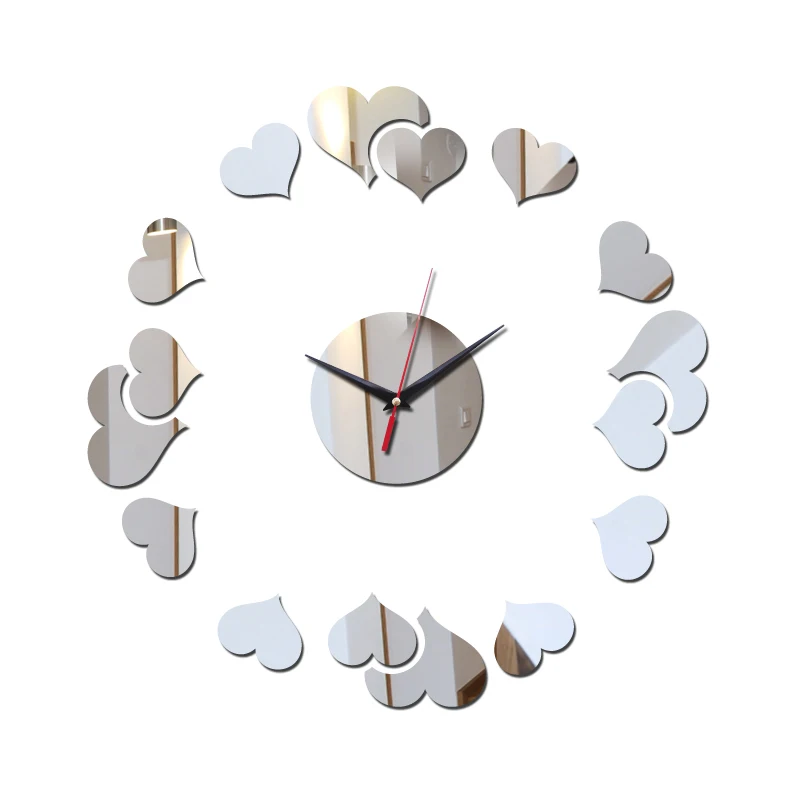 Наклейки на стену часы Новое поступление современные акриловые наклейки для