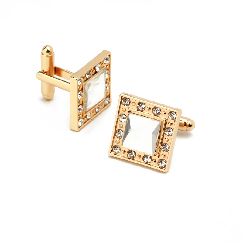 Элегантные женские запонки стразы модные с кристаллами для женщин французская