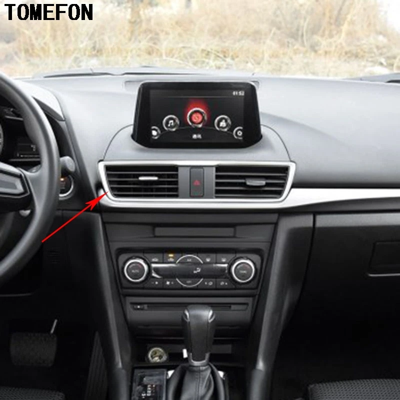 Матовый АБС-пластик для Mazda 3 M3 Axela 2017 2018 автомобильный внутренний кондиционер