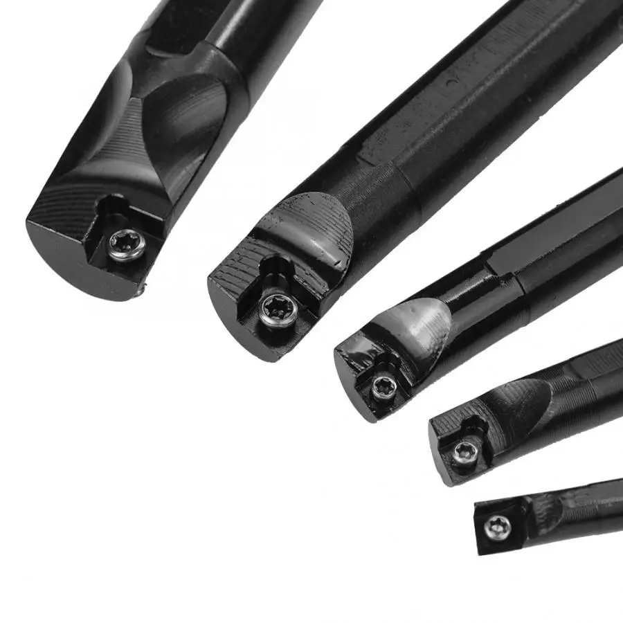 turning knife 5PCS 7/10/12/16/20mm CLCR Lathe Turning Tool Insert Blade Boring Bar Holder Set lathe | Инструменты
