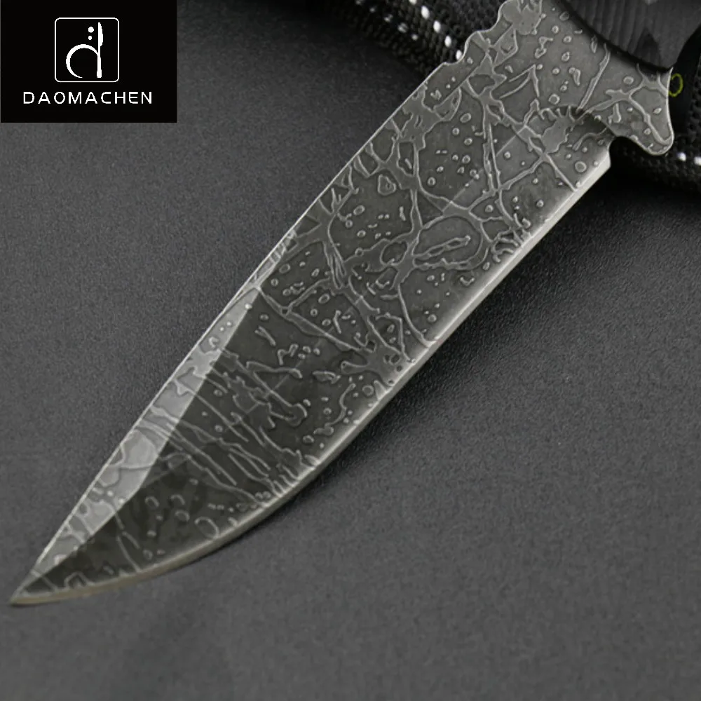 2017 DAOMACHEN Forging Fixed Blade Knife Hunting Stone Washing Black Camping Tactical Tool Free Shipping | Инструменты