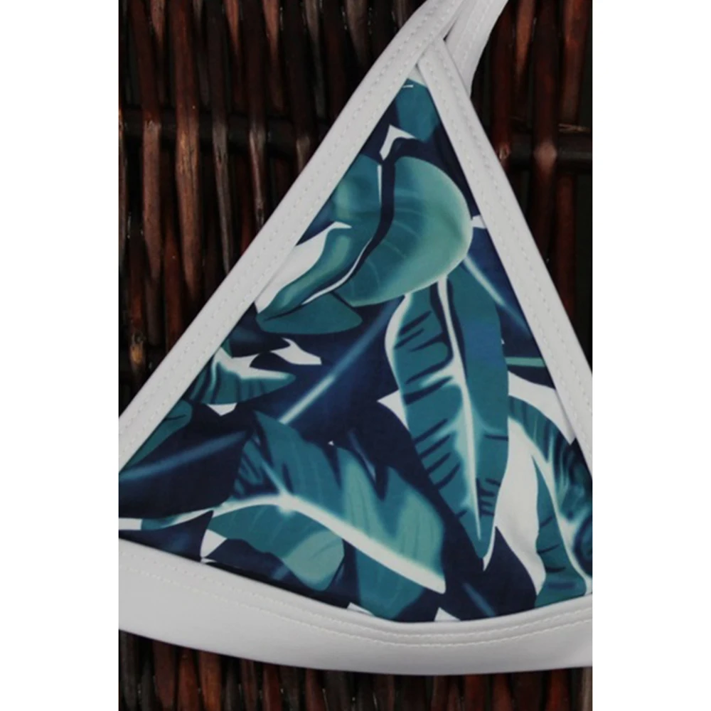 ZAFUL 2019 женский сексуальный бикини с высоким вырезом Ретро тропический пальмовый