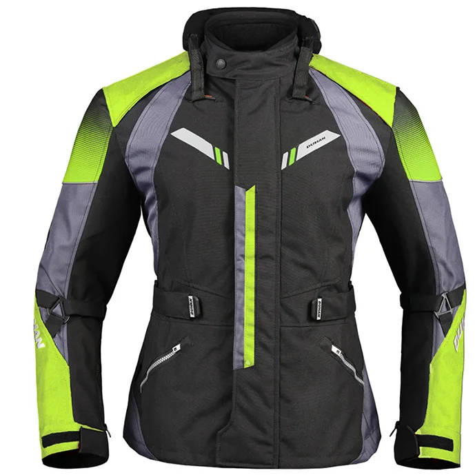 black green DUHAN moto rcycle зимняя куртка мужская водонепроницаемая мото гоночная куртка Мото Кросс одежда Cordura ткань мото rbike одежда - Цвет: black green