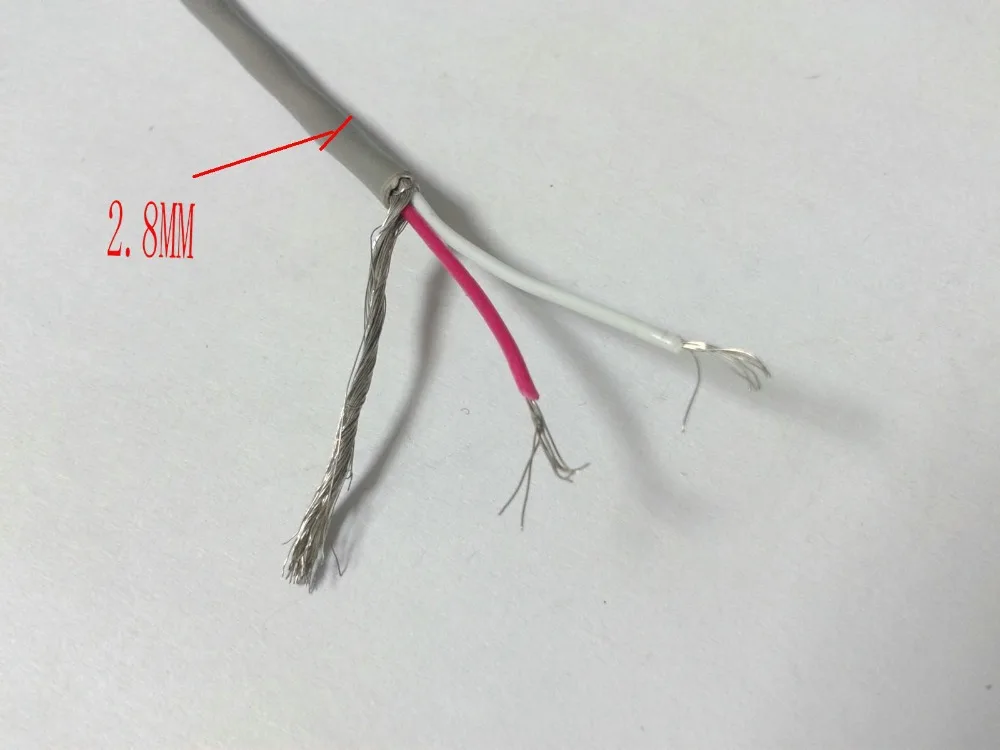 Кабель 10 м 28AWG 2 ядра экран ПВХ кабель 300 В для видео аудио кабелей|cable 10m|cable forcable 28awg