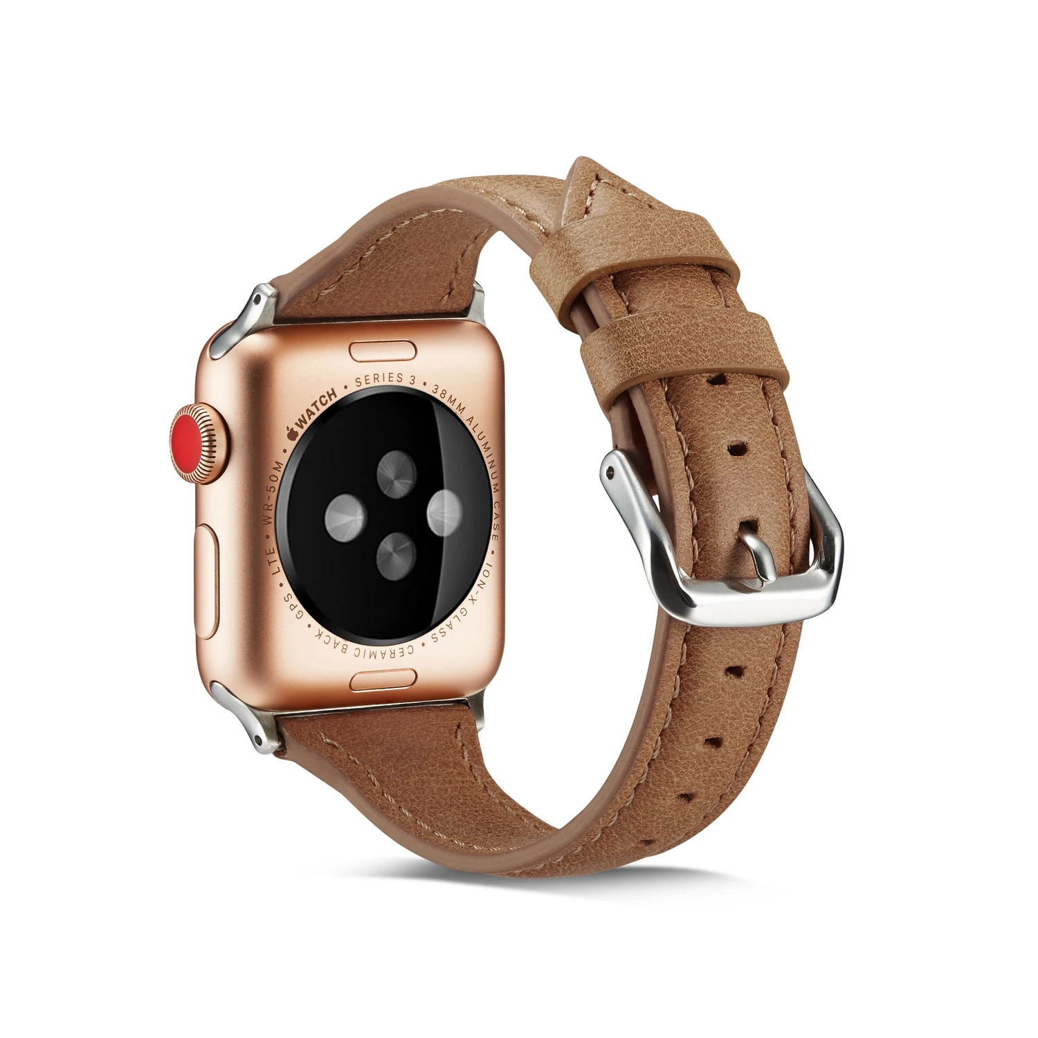 Модные Стиль ремешок для наручных часов Apple Watch, версии серии, на возраст 1, 2, 3, 4, ремешок из натуральной кожи для ремешок для часов аpple 38 мм 40 мм 42 44 мм браслет