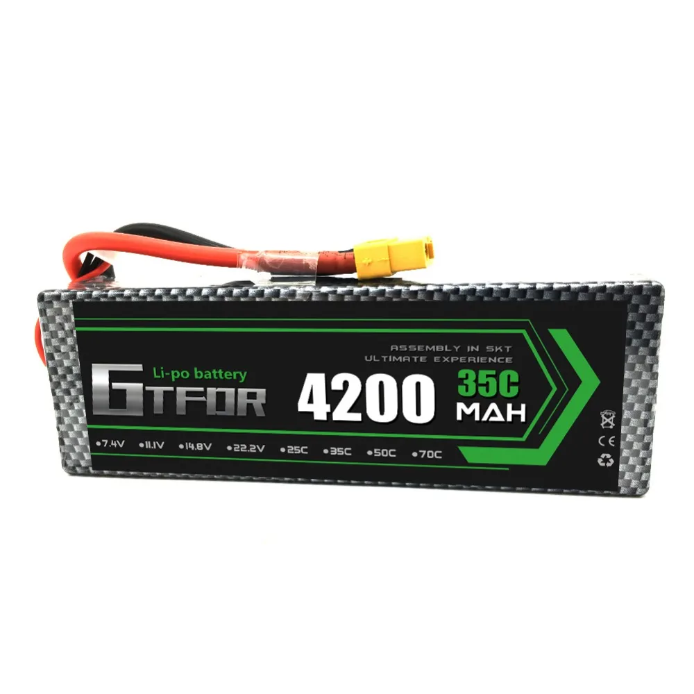 

DXF 4200mAh Lipo 35C 2S 7.4V HardCase Lithium Battery High Power PVC Case High Quality lipo battery for RC Car Boat Drone