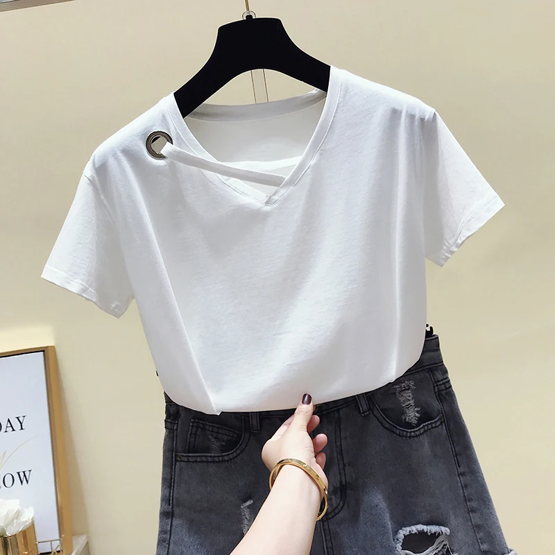 Футболка женская летняя белая 100% хлопок | Женская одежда