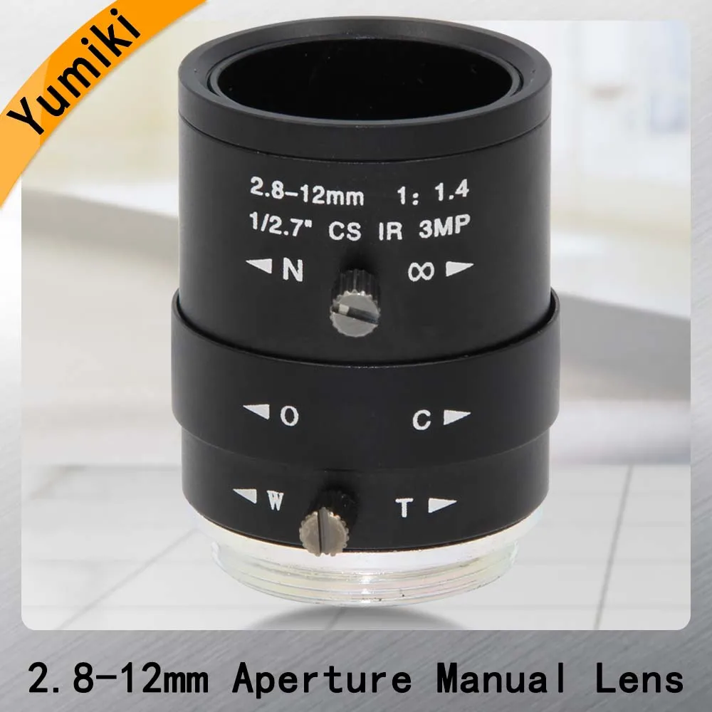 HD 3mp 2 8-12 мм объектив cctv CS ручной фокусный ИК 1/2. 7 &quot1:1. 4 для безопасности ip-камеры |