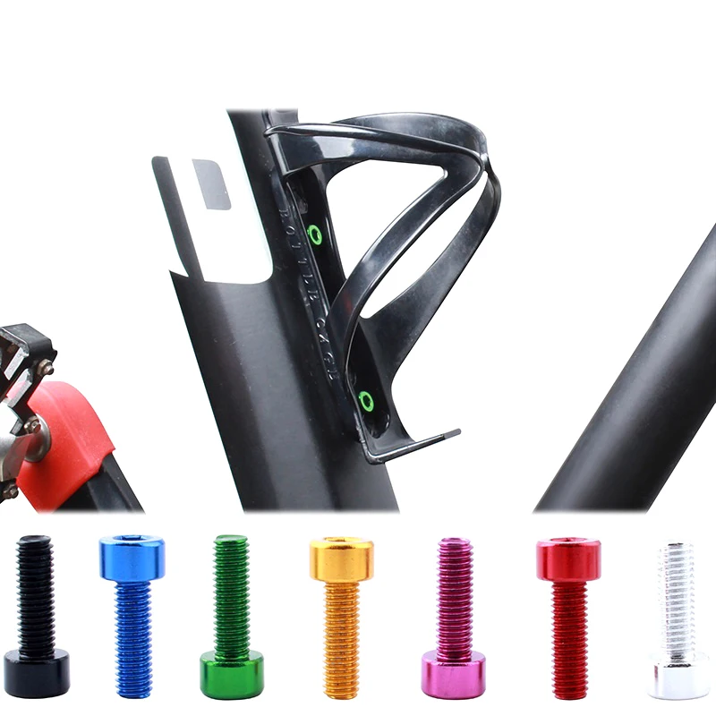 

4Pcs Bicycle Water Bottle Holder Screw Bicycle Bottle Bolt Bicycle Bottle Screw Aluminum Alloy Screws Bike Repair Accessory