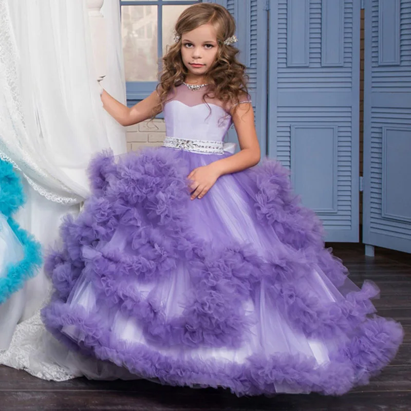 Princess and Children's Wedding Dress Banquet Long Girl's Birthday Party Stage Performance | Свадьбы и торжества