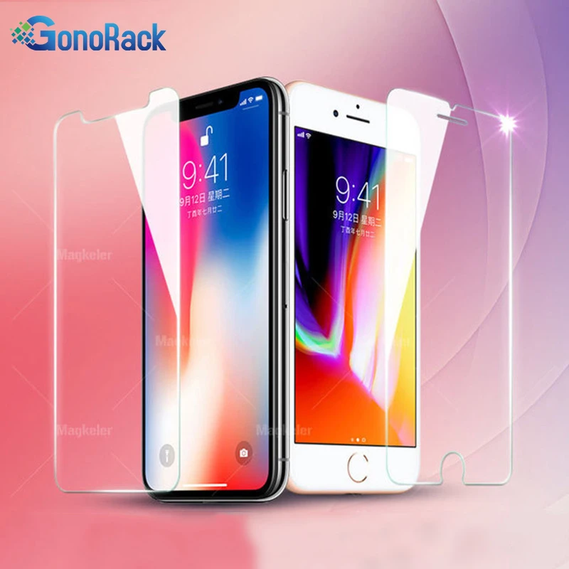 GonoRack 9 H защитный Стекло для iphone XR XS MAX 6 7 5 4 se 6s 8 плюс стекло на P 8X10 Экран