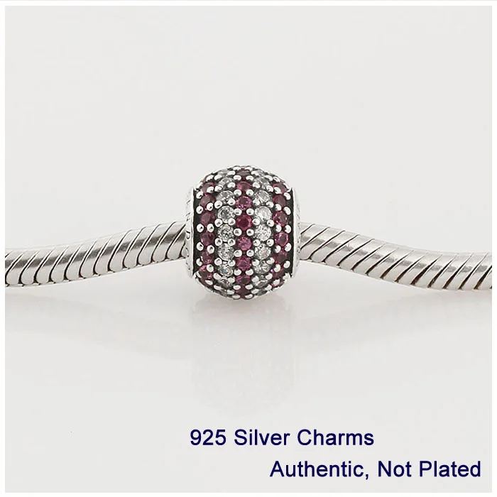 Браслеты и ожерелья из серебра 925 пробы с красным хрустальным шариком | Украшения