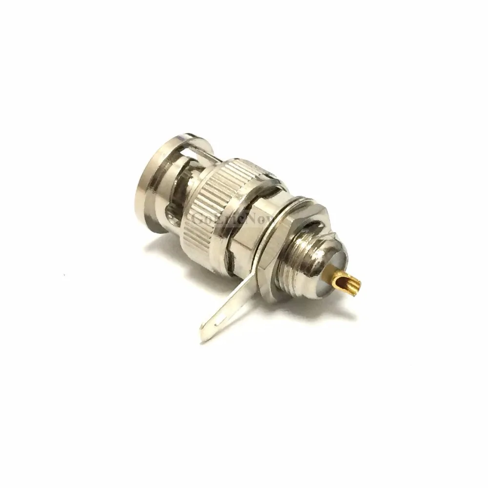 1 шт. RF коаксиальный BNC Q9 мужской гайка домкрата проходной сварной на Панель крепление RF разъем