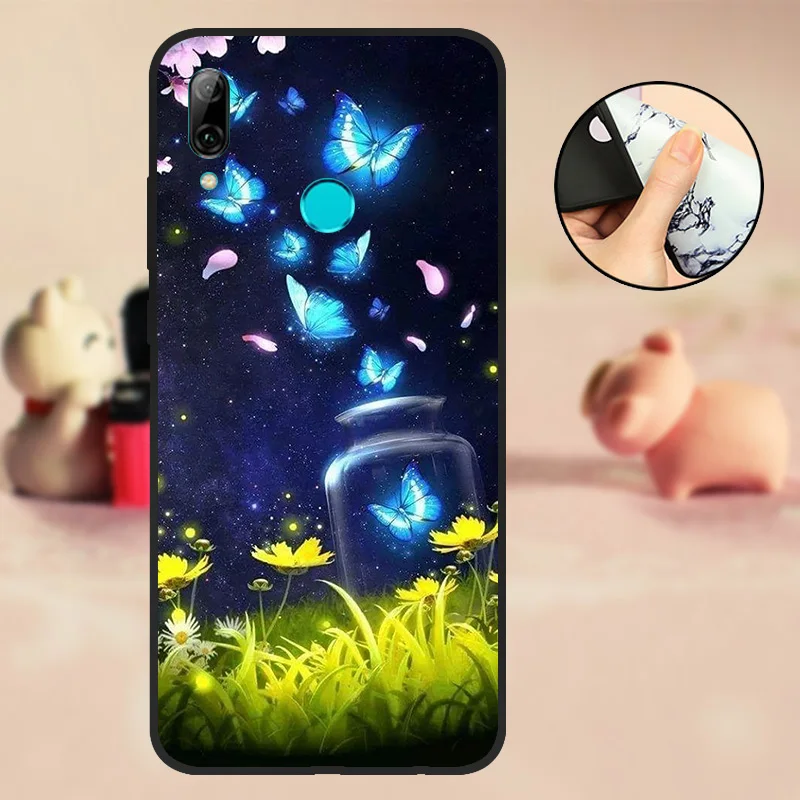 T05 P Smart Coque для huawei PSmart чехол силиконовый черный ТПУ 6," для huawei P Smart Чехол для мобильного телефона мягкий - Цвет: T05