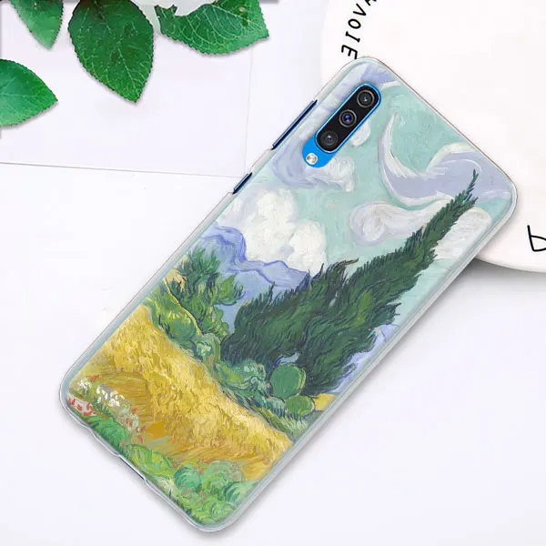 02 В стиле звездной ночи Ван Гога чехол s крышка для samsung Galaxy A30 A50 A70 A80 M10 M30 A7 A6 A8+ A9 ПК Жесткий Чехол Для Телефона - Цвет: 02