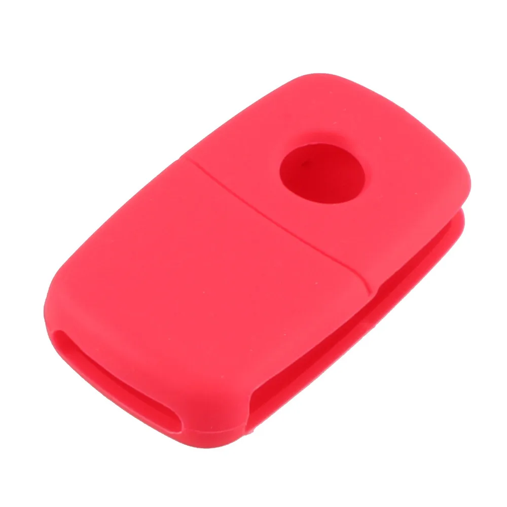Силиконовый чехол DANDKEY для автомобильного ключа с 3 кнопками VW Golf Bora Jetta POLO Passat Skoda