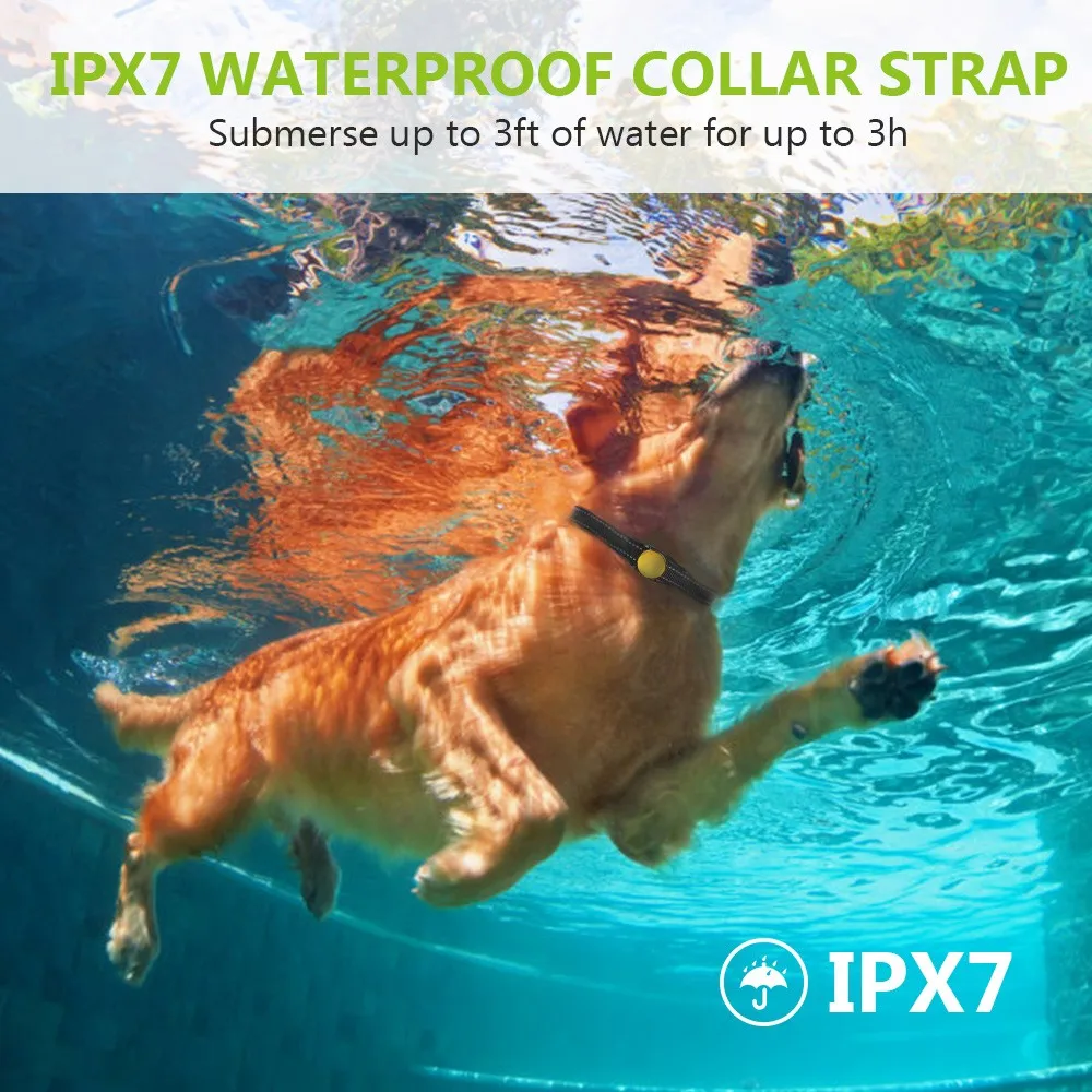 Electric Dog Training Collar COZZINE Remote Control Trainer IPX7 Waterproof Rechargeable with LCD Display | Дом и сад