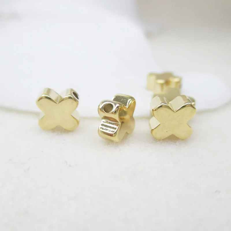 Позолоченные круглые шарики 6 мм 20 шт. для изготовления ювелирных изделий |