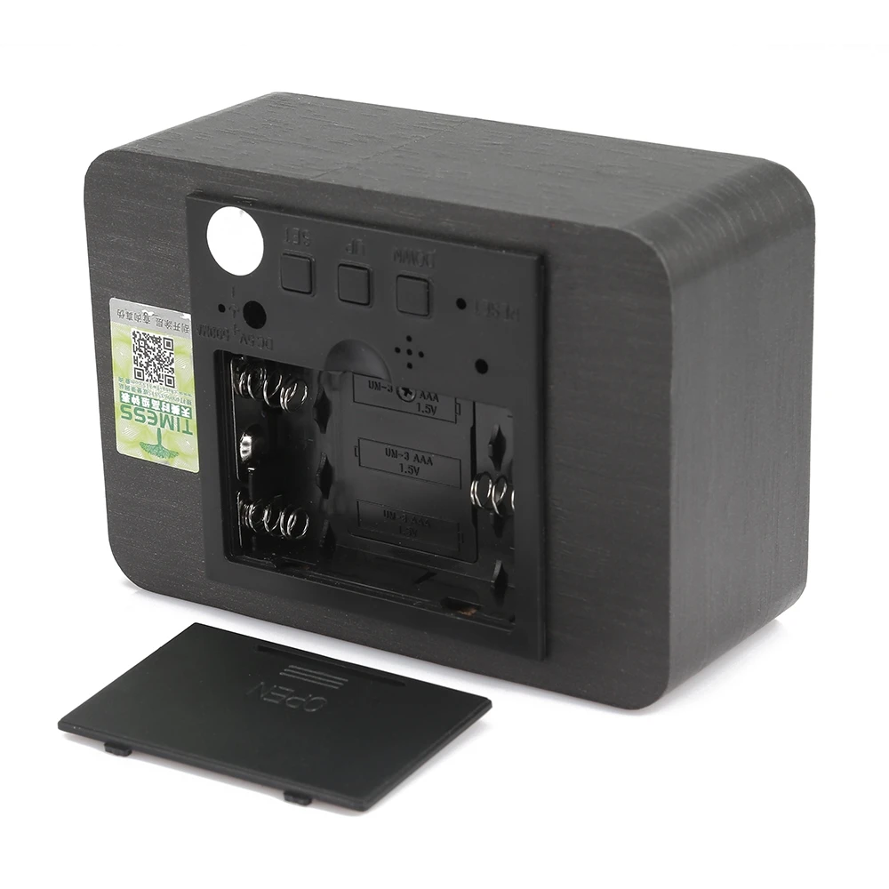 Голосовой электронный термометр Деревянный Будильник|Настенные часы| |