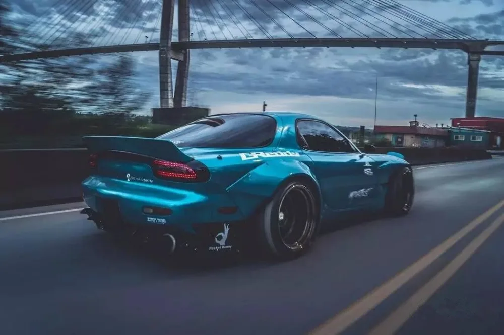92-97 RX7 FD3S Rocket Bunny V2 стильный комплект широкого кузова для заднего крыла |