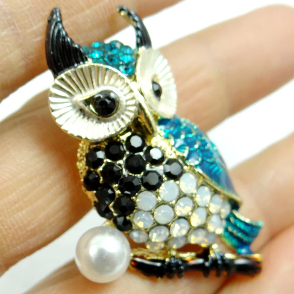 Hot Sale owl Brooches Men Women Suits Dress Hat Collar Brooch Pins Scarf Buckle Party Weddings Banquet Gifts W23 | Украшения и
