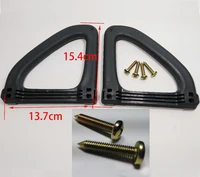 1pc left dark grey roof handle with screws triangle safety handrail for mitsubishi pajero v31 v32 v33 ceiling handle