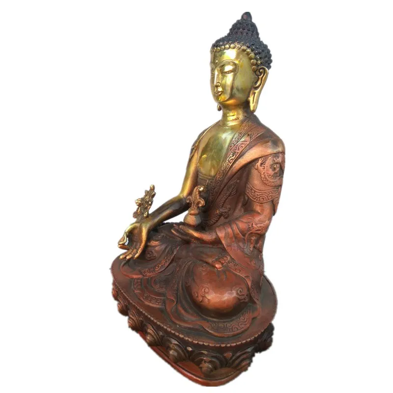 Тибетский латунный буддизм Bodhisattva статуя Будды Шакьямуни статуэтки ремесленный