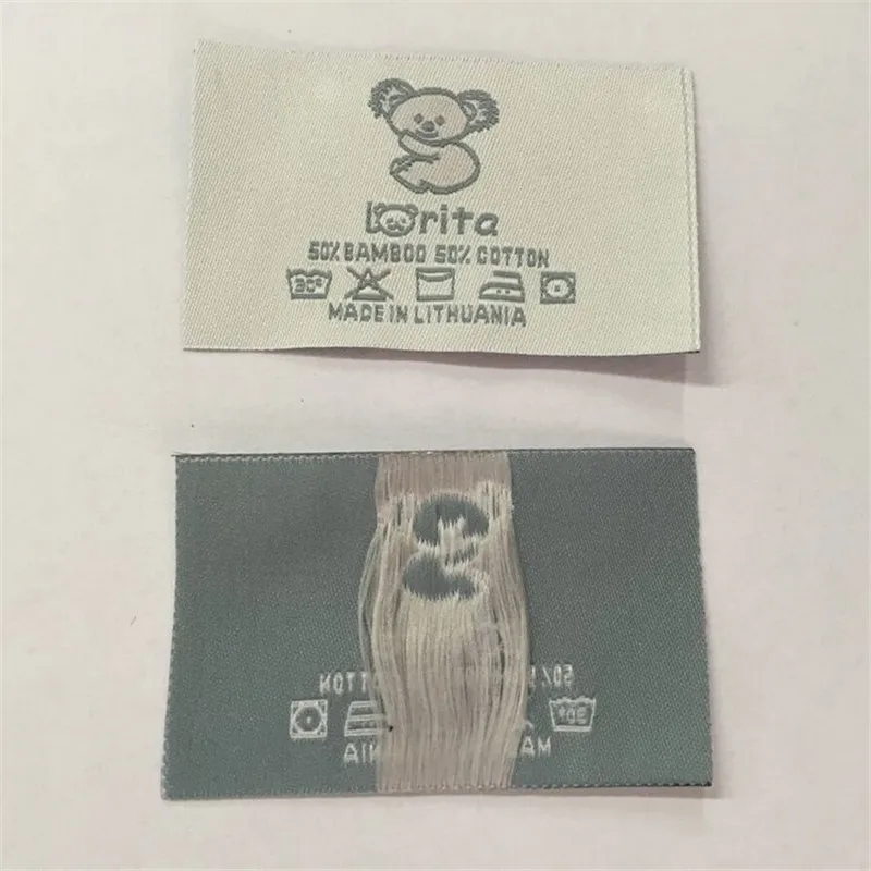

Custom Woven Label / The Garment Labels with washing Content