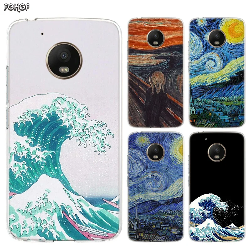 Abstract Pinturas Art силиконовый корпус Корпус задняя крышка для Motorola MOTO G7 G5 G5S G6 E4 E5 Plus G4 Play