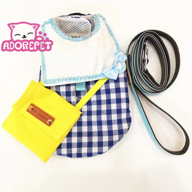 Поводок для собак кошек жилетов поводков набор с собачьей школьной сумкой